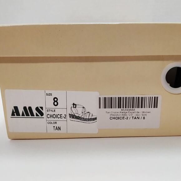 American Mettle Tan Choice Espadrille Wedges - Picture 2 of 3